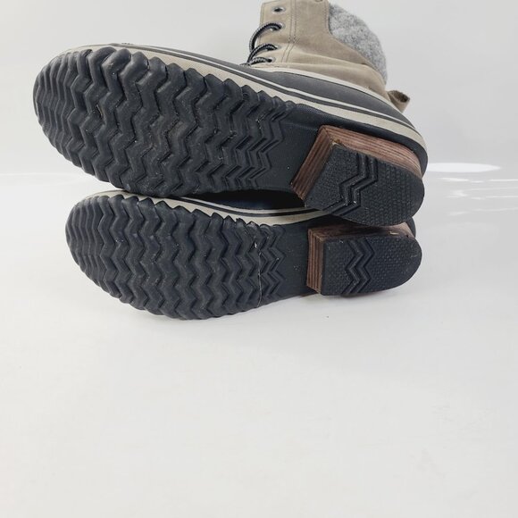 Sorel Women's Grey Black Slimpack II Lace Up Waterproof Winter Boots Size US 10 - Picture 5 of 6